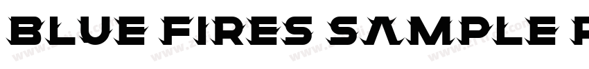 Blue Fires Sample Re字体转换